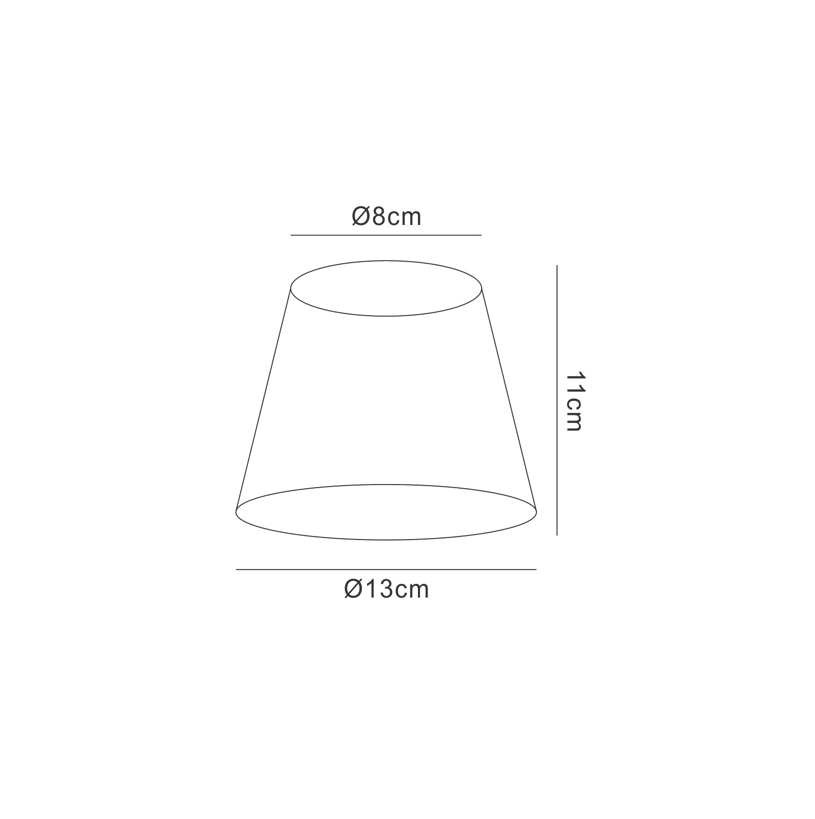 MS001  Silk String 13cm Clip-On Shade Black